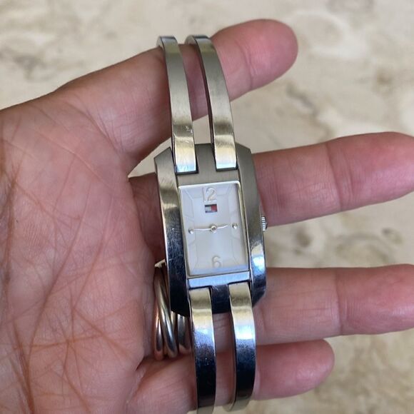 Tommy Hilfiger Stainless Steel Tank Style Women's Quartz Watch - Picture 9 of 9